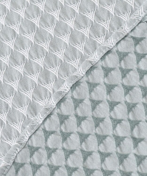 JOSEPH HOMME トライジャガードストレッチ   ウイングカラー半袖シャツ ピーコックグリーン系