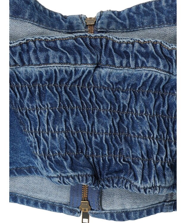 Green Parks デニムビスチェ Light Indigo