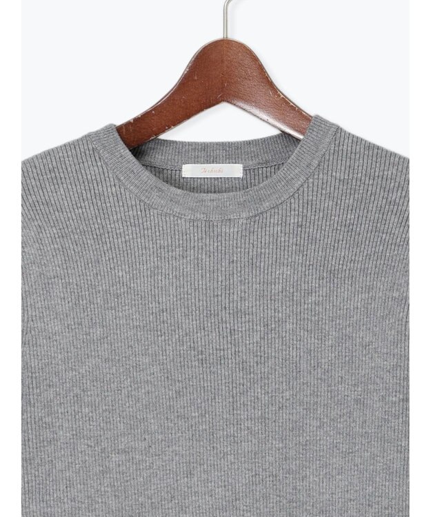 Te chichi レースカフスレイヤードニット グレー