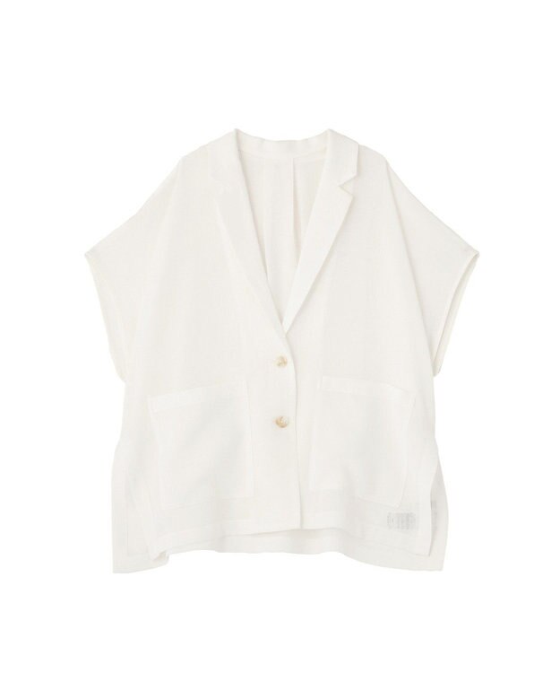 Green Parks メッシュポンチョジャケット White