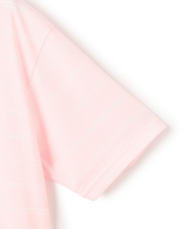 J.PRESS YORK STREET 【UNISEX】ブルドッグワンポイント ボーダー Tシャツ ピンク系1