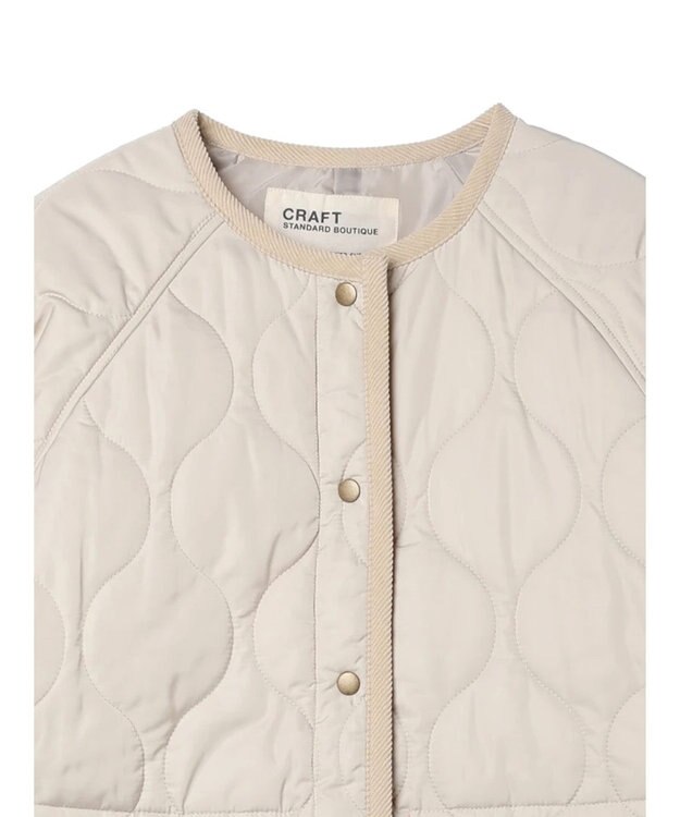 CRAFT STANDARD BOUTIQUE キルティングミドル丈コート Ivory