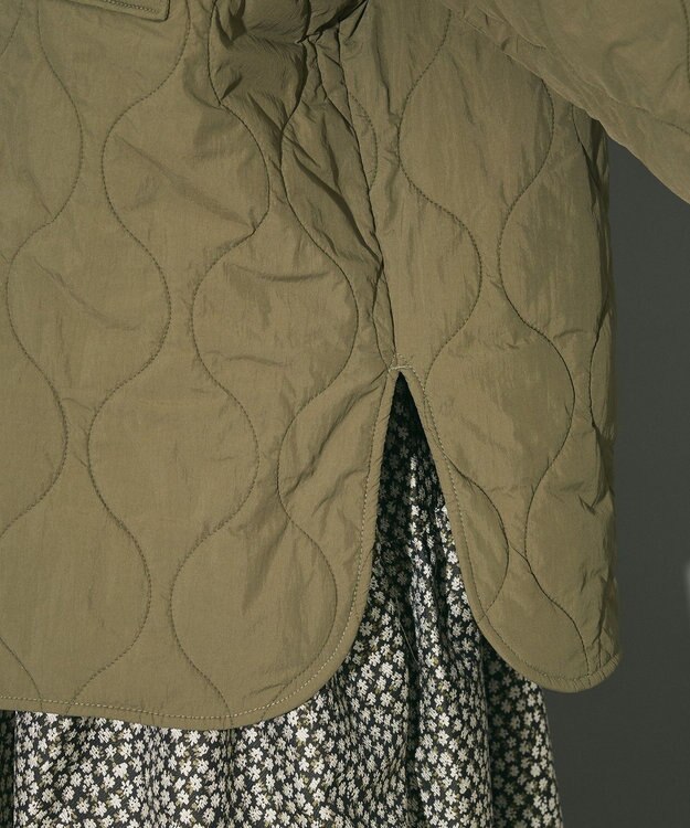 Green Parks キルティングシャツブルゾン Khaki