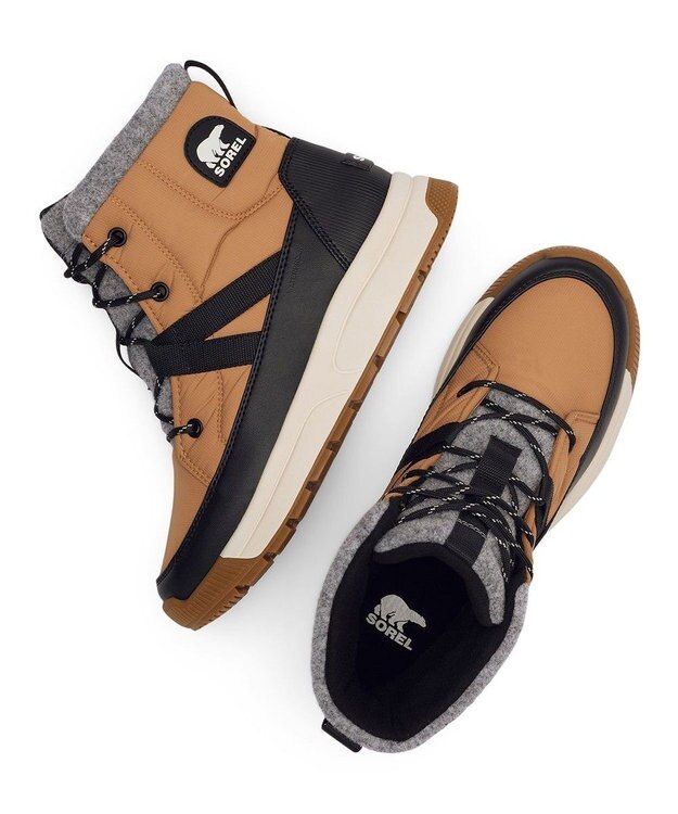 SOREL SOREL/ ウィットニー３ ミッドウォータープルーフ /ソレル Tawny Buff、 Black