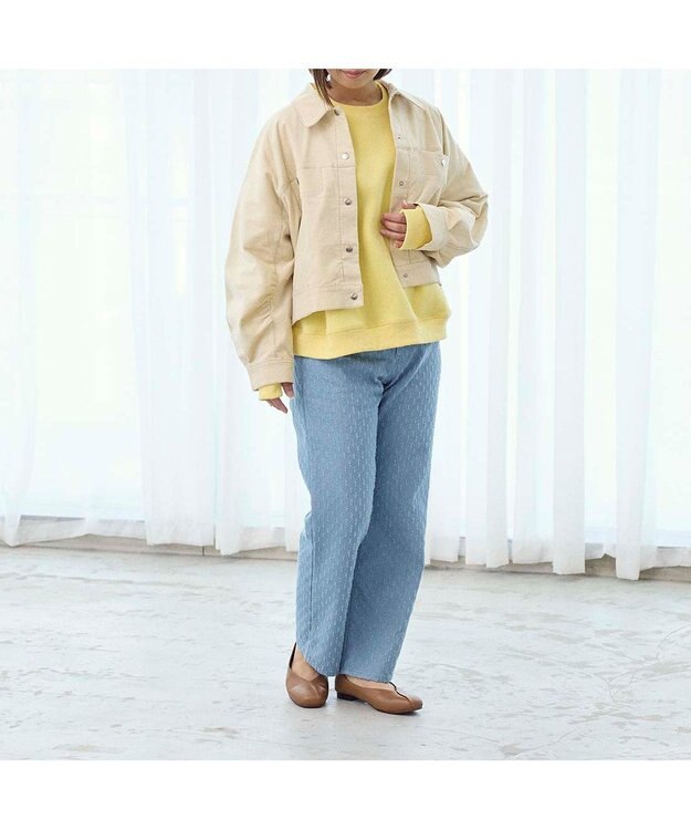 ing <ing>【WEB限定】スクエアトゥVカットフラットシューズ キャメル