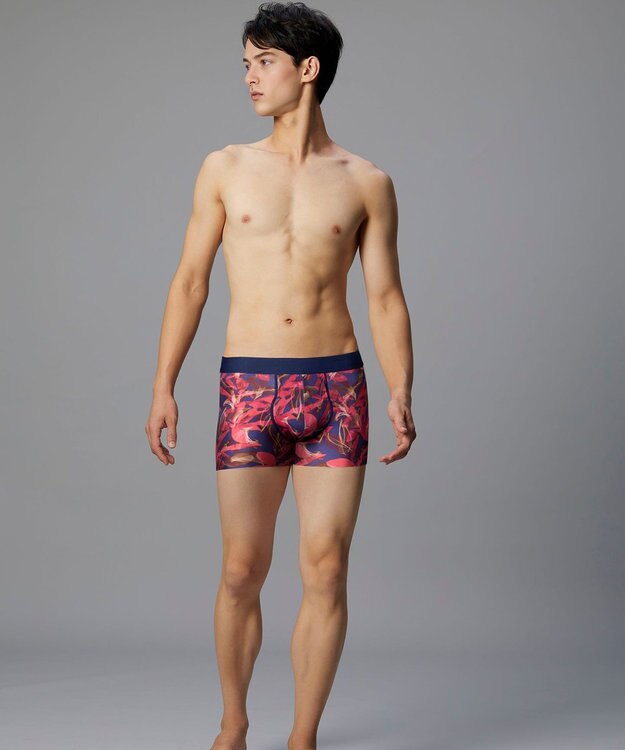 WACOAL MEN WACOAL MEN ボクサーパンツ 【気持ちいいパンツ】 動いてもズレにくい フロントの安定性・快適性 前閉じ 下着 メンズ WT3439 /ワコールメン レッド×コン