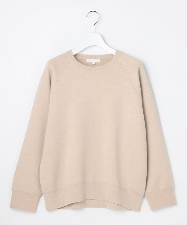 自由区 S 【カタログ掲載】スムージーラグランスリーブ ニット ベージュ