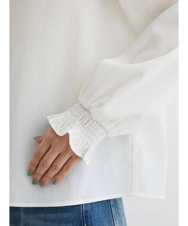 Green Parks ・ＥＬＥＮＣＡＲＥ　ＤＵＥ　ハイネックブラウス Off White