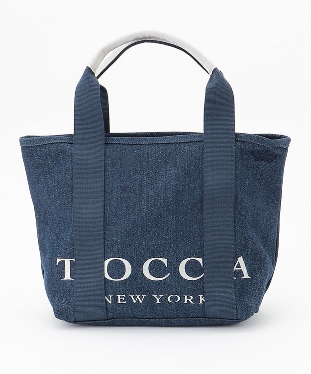 TOCCA 【WEB＆一部店舗限定】BIG TOCCA DENIM TOTE トートバッグ ネイビー系