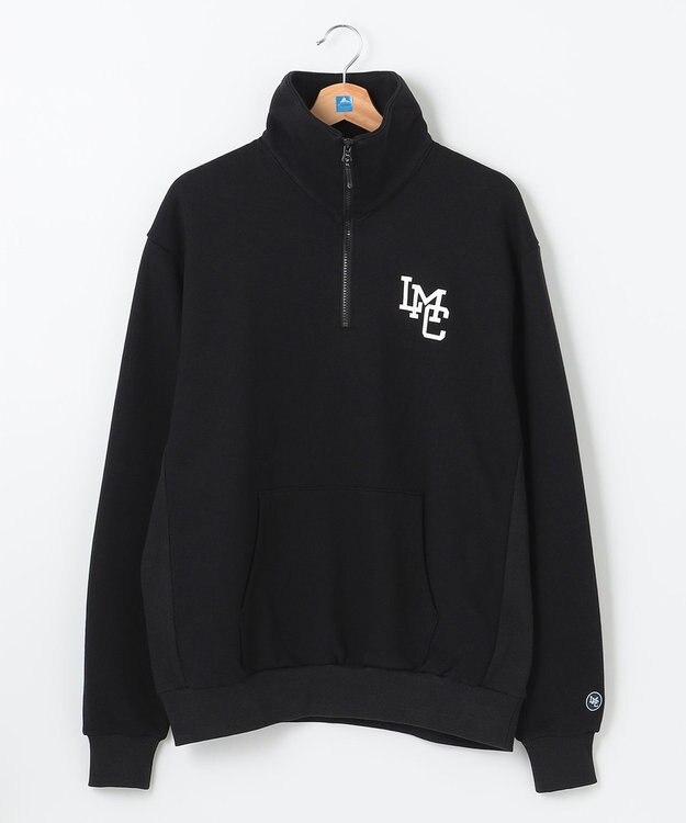 SHARE PARK LADIES 【UNISEX】MVS裏毛ハーフジップスウェット（S・Mサイズ） ブラック