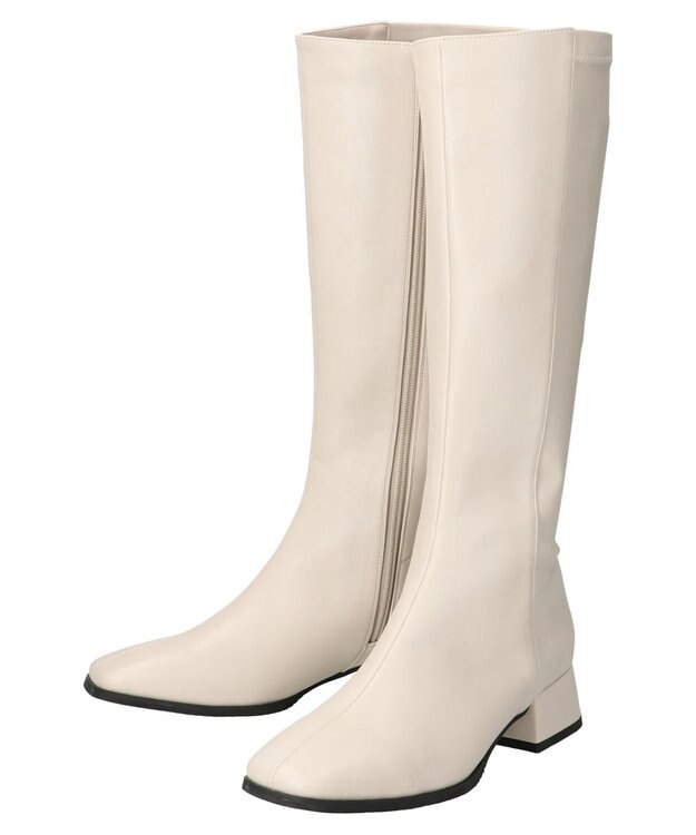 earth music&ecology ＯＲｉｅｎｔａｌ　ＴＲａｆｆｉｃ　ロングブーツ Ivory