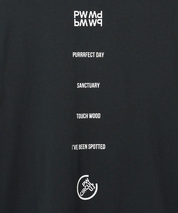 PW CIRCULUS 【吸水速乾 / UV遮蔽率99.5% UVカット / ストレッチ】【MEN】ポケットモックT ゴルフ ブラック系