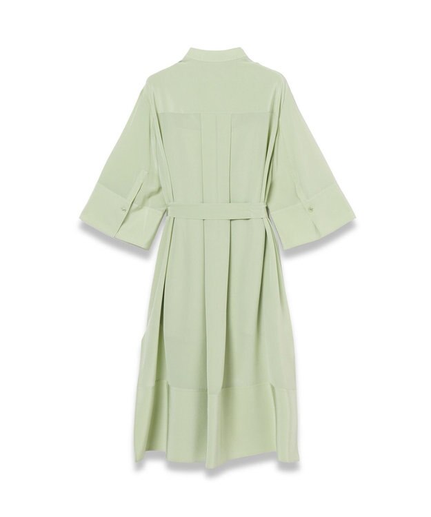 JOSEPH クレープ ド ソワ　ミディドレス Matcha