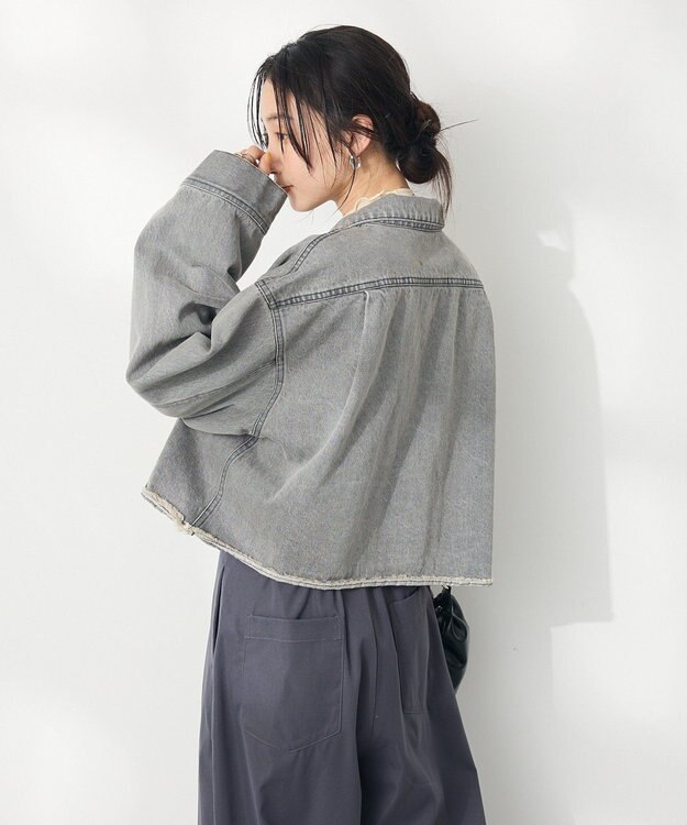 CRAFT STANDARD BOUTIQUE カットオフデニムショートジャケット Gray