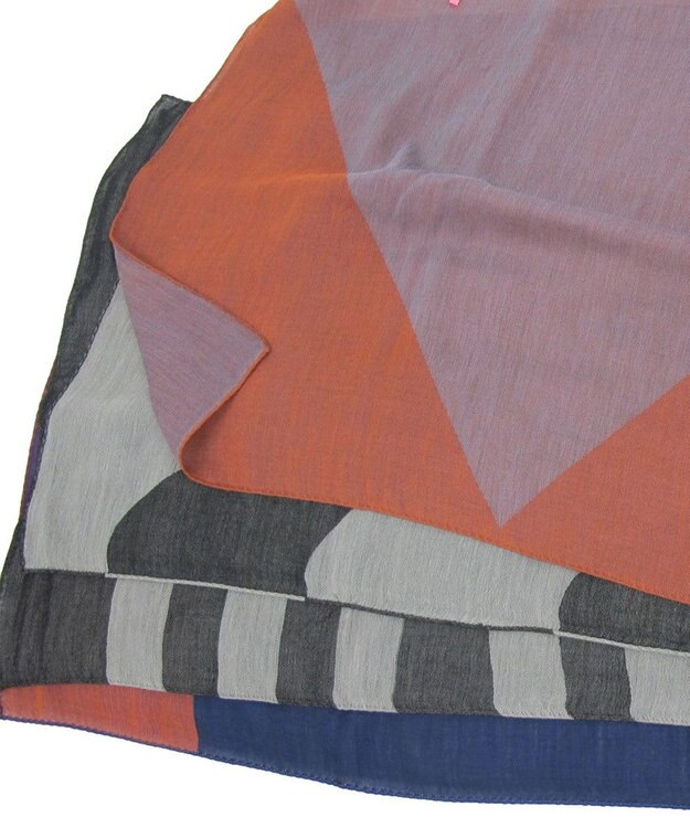 POLS コットンレイヤーストール オレンジ