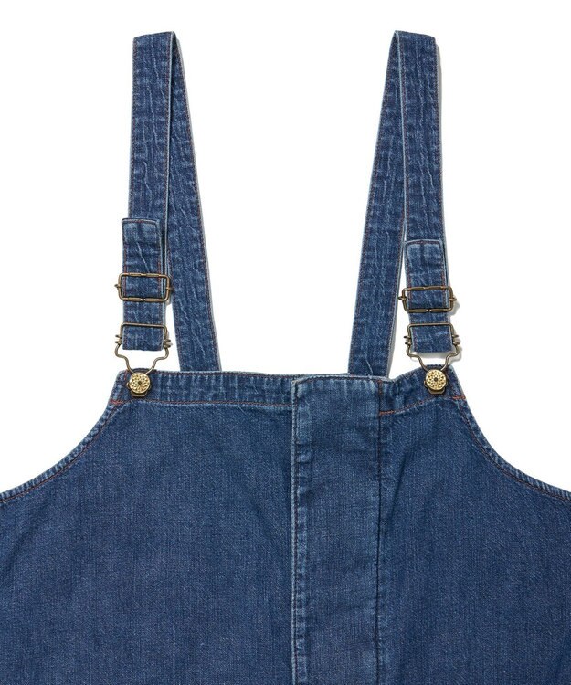 woadblue 【157】Deck-Overall デニムオーバーオール VINTAGE BLUE