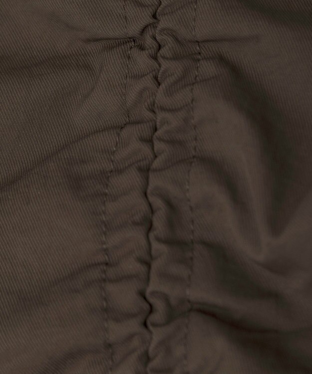 CRAFT STANDARD BOUTIQUE ドロストシャーリングデザインスカート Brown