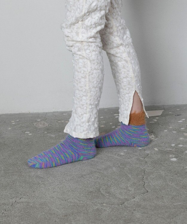 TRICOTE カスリシャギーソックス 65ORANGE