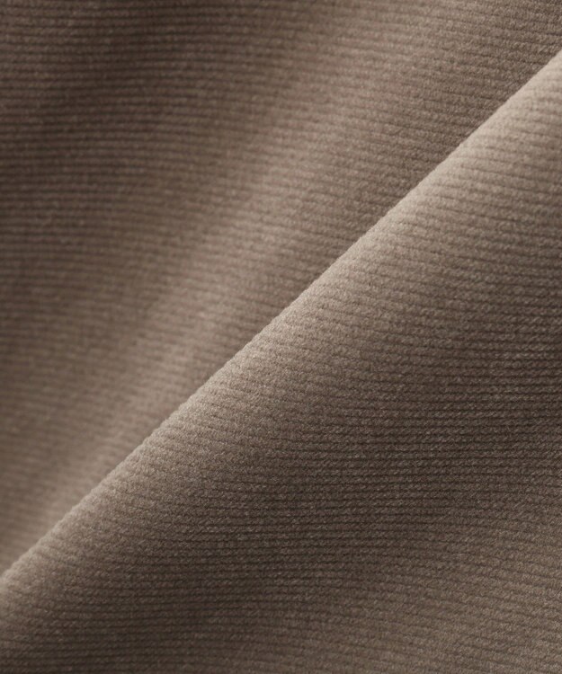 YECCA VECCA ベルテッドカルゼ起毛ワイドパンツ Gray Beige