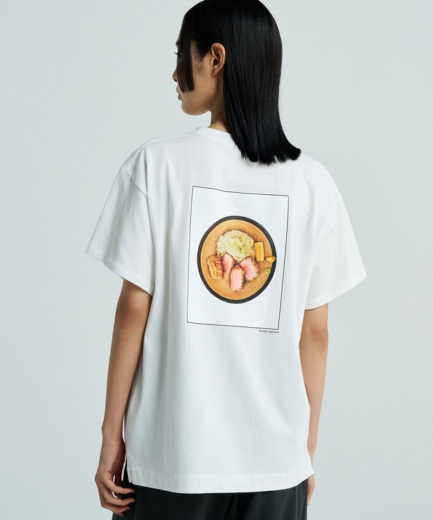 uncrave 【UNISEXあり】トンカツ Tシャツ（uncrave WHITE） オフ