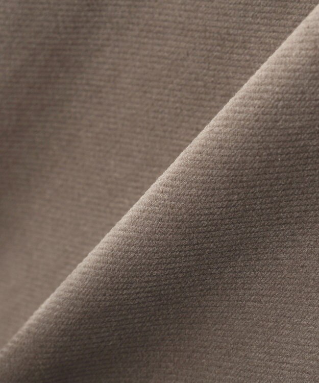 YECCA VECCA ベルテッドカルゼ起毛ワイドパンツ Gray Beige