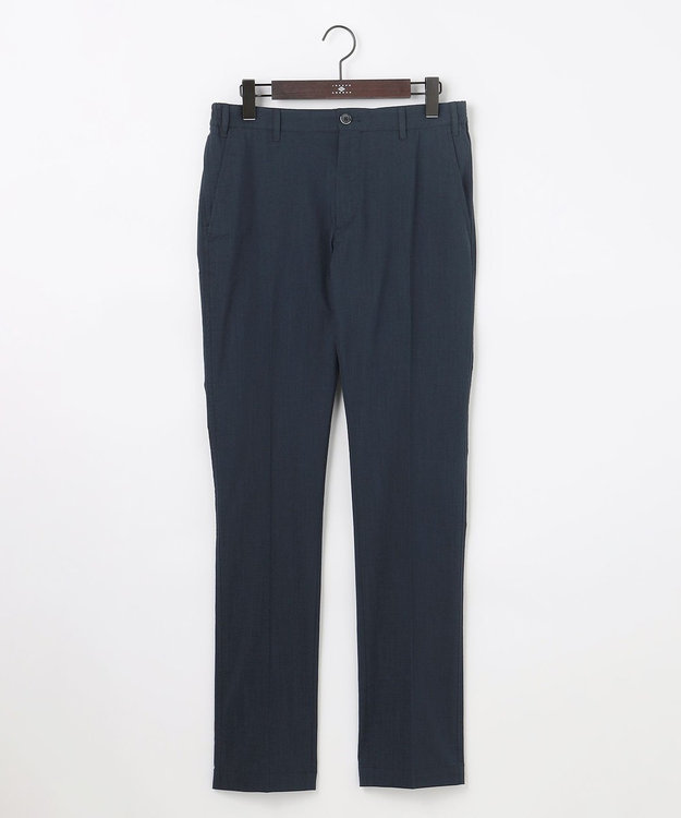 JOSEPH ABBOUD 【ウエストも伸びる!/清涼/ストレッチ】スラブストレッチ パンツ ネイビー系