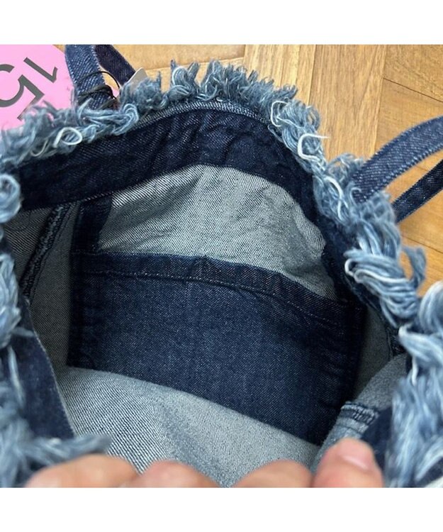 woadblue 【157】DENIM TIE TOTE デニムトートバッグ ダークブルー DARK BLUE
