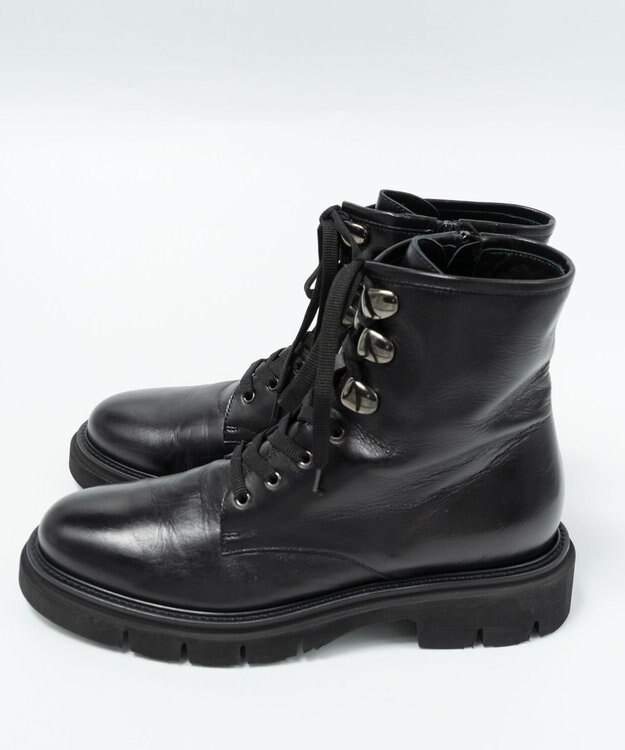 BONTRE 【LucaGrossi/ルカグロッシ】レースアップサイドジップショートブーツ ブラック