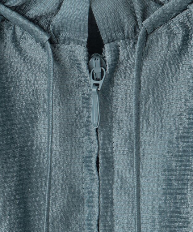 組曲 S 【洗える・シワになりにくい】シアーブルゾン ダスティブルー系