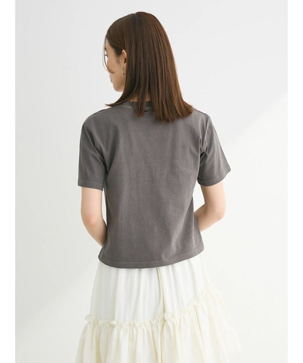 Green Parks ・Ｄｏｕｂｌｅ　Ｆｌａｇｓウ゛ィンテージライクプリントＴ Charcoal Gray