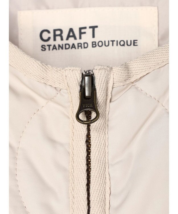 CRAFT STANDARD BOUTIQUE キルティングボア切替ベスト Ivory