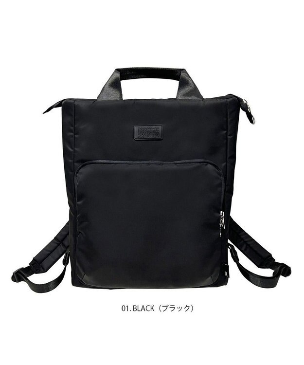 ROOTOTE 1223【撥水:A4収納サイズ】SN.セオルー.アイロ-A 01：ブラック