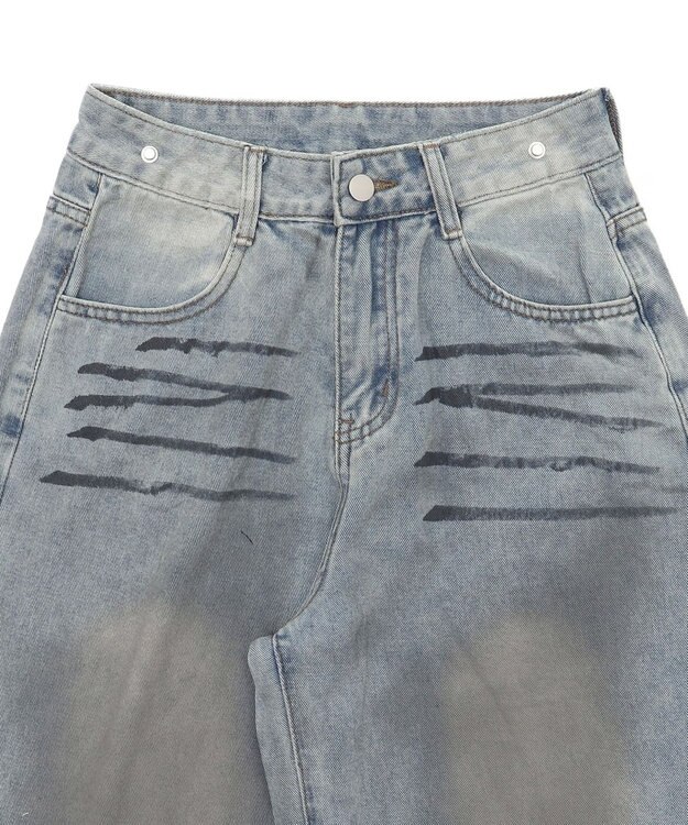 WEGO フェイクシャツスリーブデニム ブルー