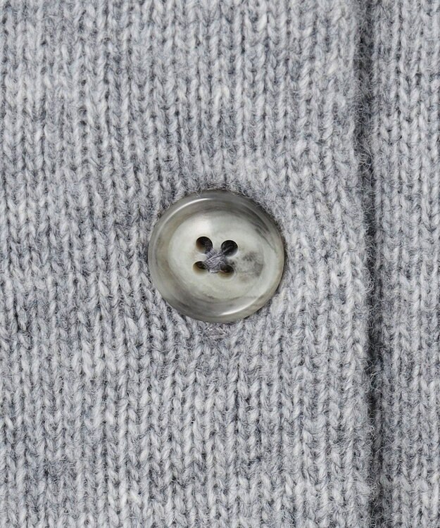 J.PRESS LADIES L FAIR ISLE ニット カーディガン グレー系