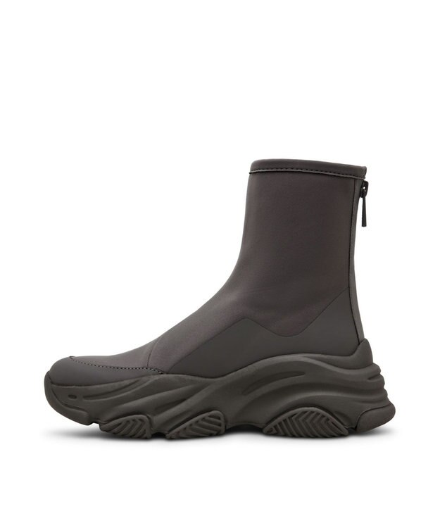 STEVE MADDEN VROOMS バッグジップスニーカーブーツ グレー