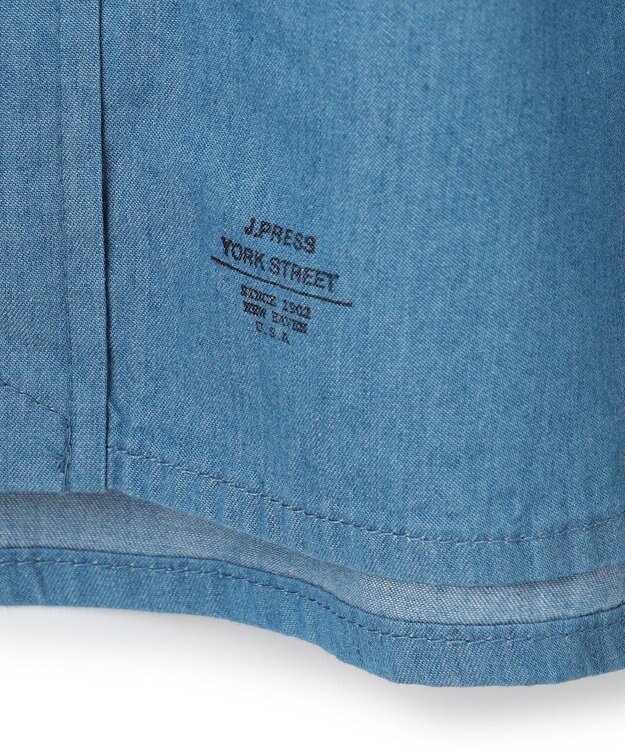 J.PRESS YORK STREET 【UNISEX】クレイジーパターン デニムシャツ ブルー系8
