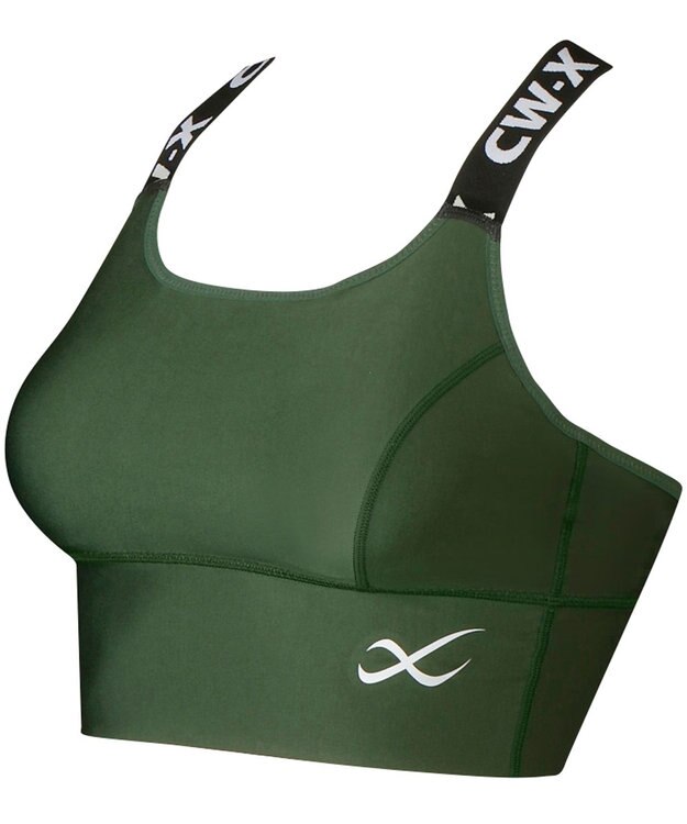CW-X 【WOMEN】 スポーツゆれケアブラ 【スポーツ時のゆれからバストを守る】 吸汗速乾（本体） HTY021 /ワコール カーキ