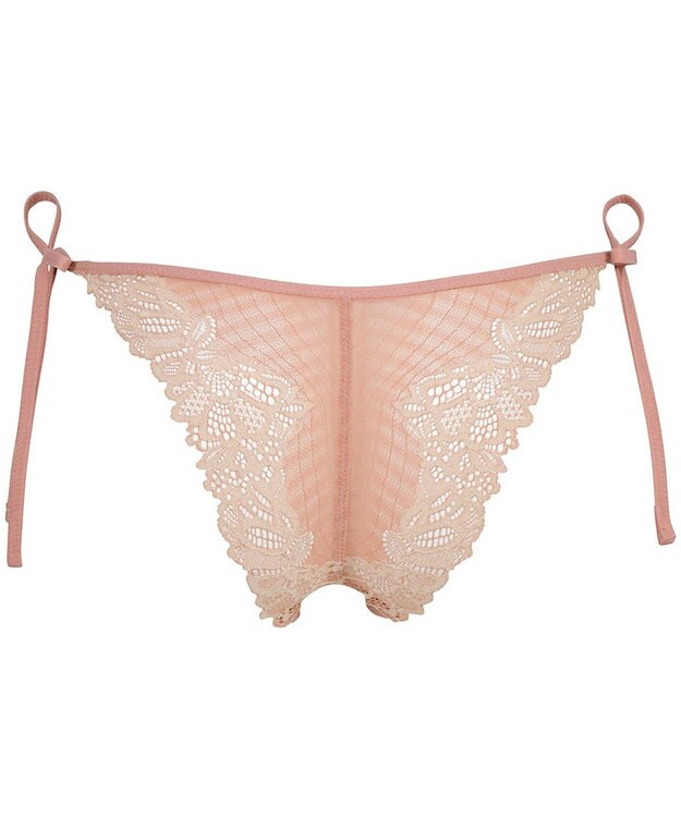 WACOAL Ｔバック ショーツ 【リボンブラ 脇すっきり】 BRB433とペア はきこみ丈あさめ バックのかぶりが広め ソング レディース PRA433 /ワコール オレンジ