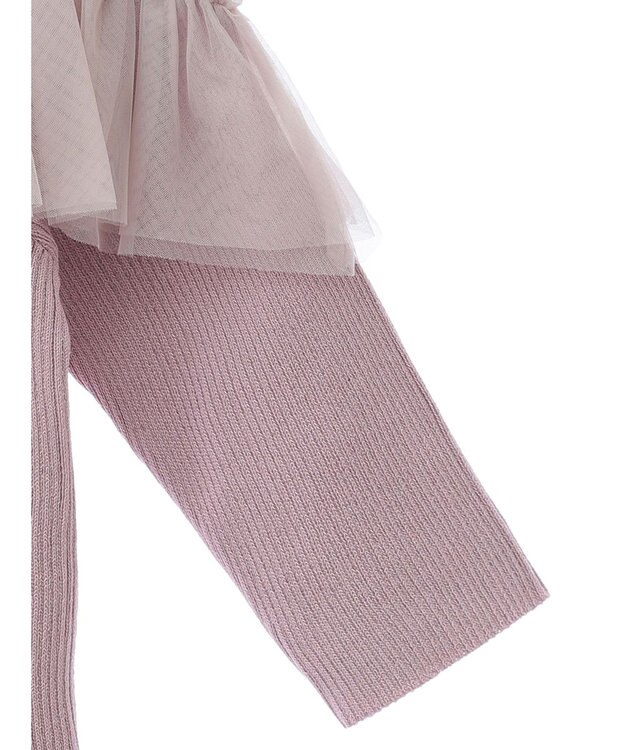 earth music&ecology デコルテチュールニットプルオーバー Dark Pink