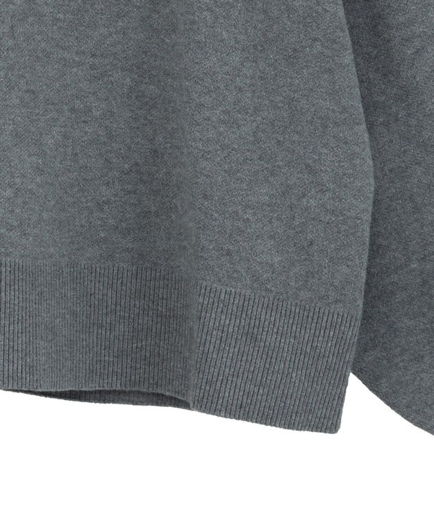 YECCA VECCA 刺繍ロゴニット Gray