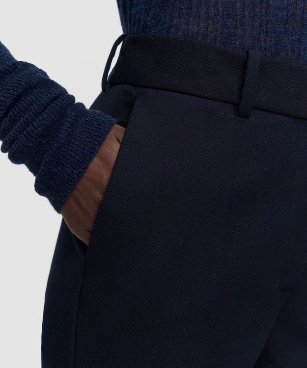 JOSEPH 【FOUNDATIONS】ギャバジンストレッチ スリムフィットトラウザーズ Navy