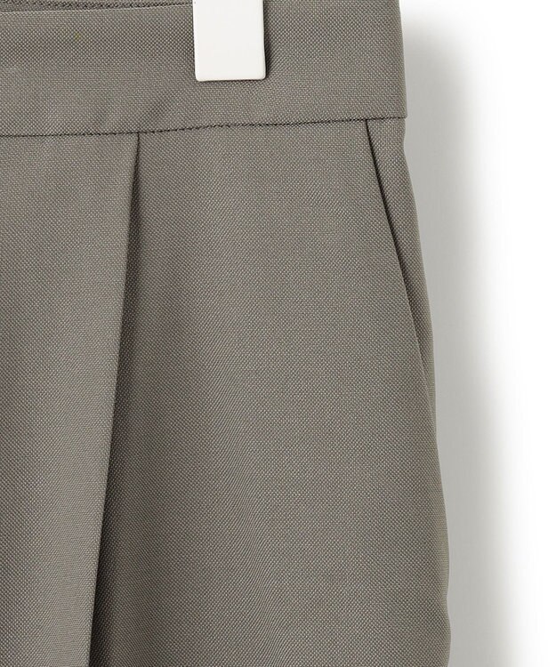 ICB 【新色追加・洗える】 ウールマットウース テーパードパンツ アッシュカーキ系