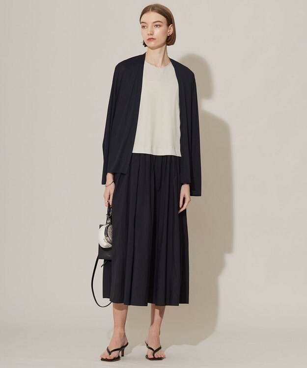 ICB L 【接触冷感・UVカット・洗える】アトラストリコット コンビドレス トープ×ブラック系