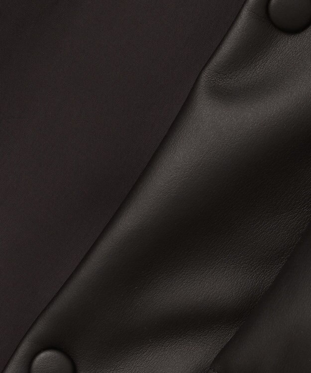 JOSEPH HOMME シンセティックレザー　ダウンコート ブラック系