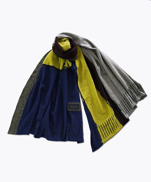 nitorito 【UNISEX】oh.hori ストール navy