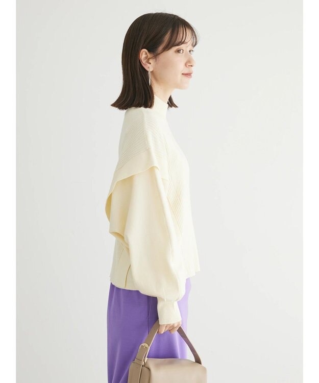 Green Parks ・ＥＬＥＮＣＡＲＥ　ＤＵＥ　ハイネックドルマンニット Ivory