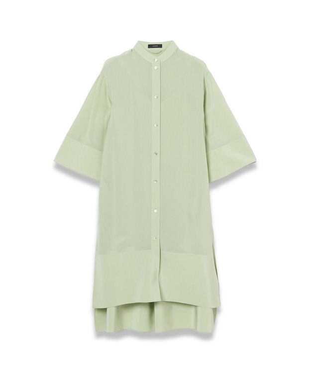 JOSEPH クレープ ド ソワ　ミディドレス Matcha