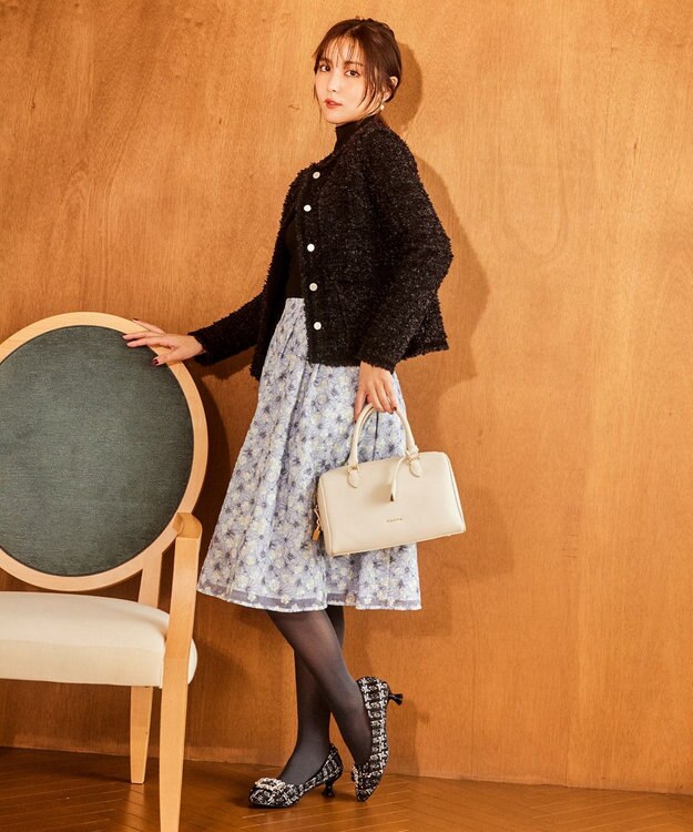 TOCCA T-ECLAIR LEATHERBAG ボストンバッグ アイボリー系