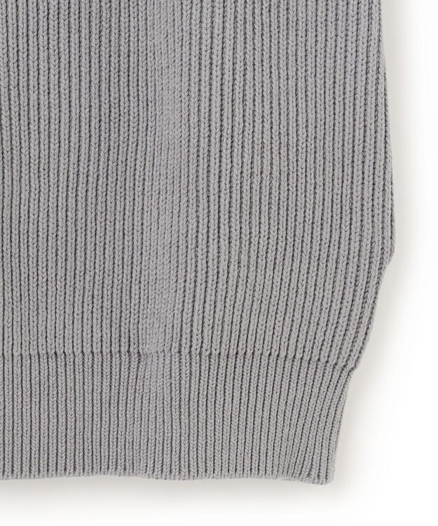 UNFILO MENS スウェットライク ジップベスト [24年秋冬商品] ライトグレー