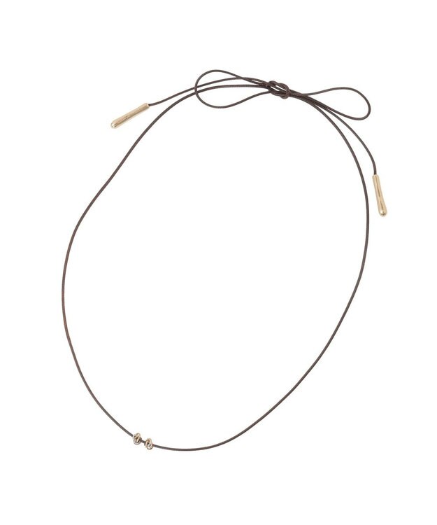 Green Parks メタルポイントコードネックレス Brown